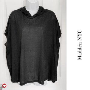 Sheer Black Tee w/ Mesh Back & Hood Size: OS